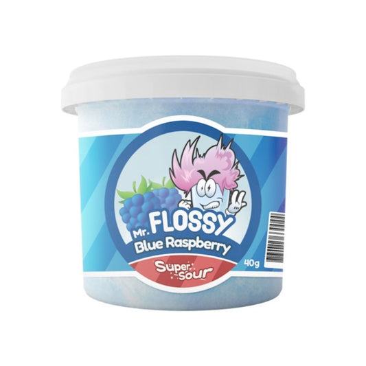 Mr Flossy Barbe à papa Acidulée Framboise Bleu