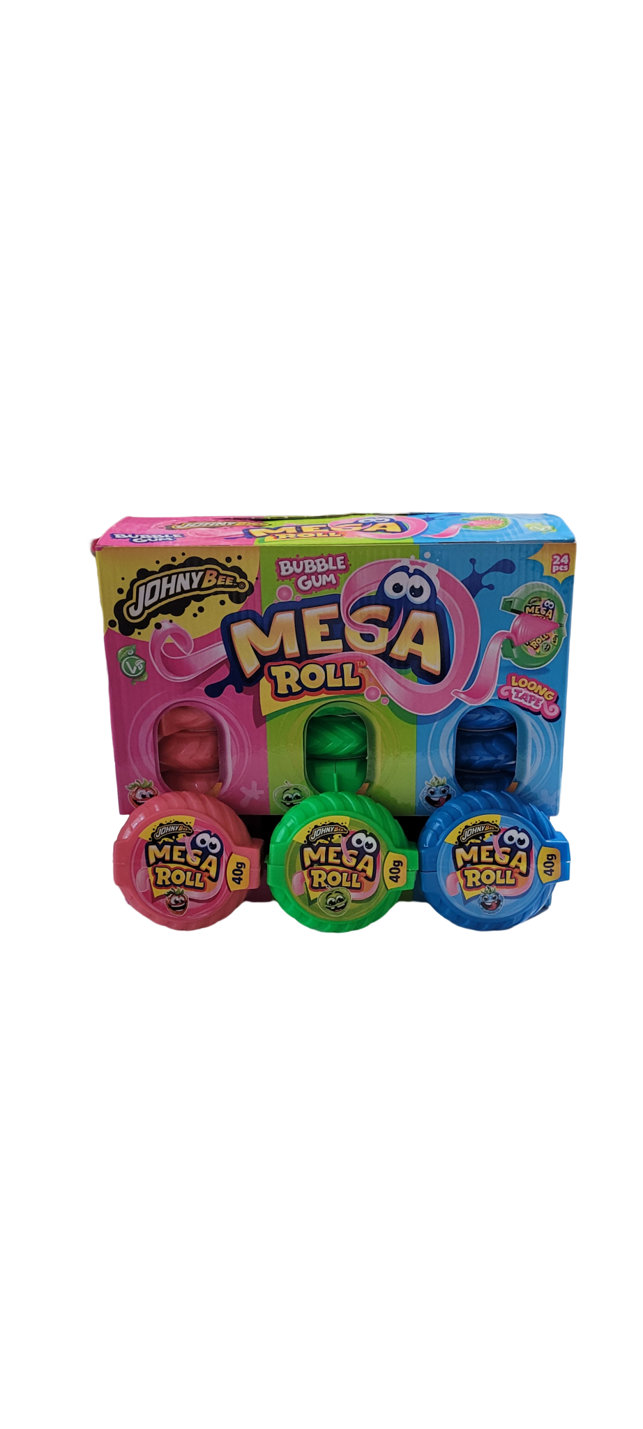 Mega rolls bubble gum